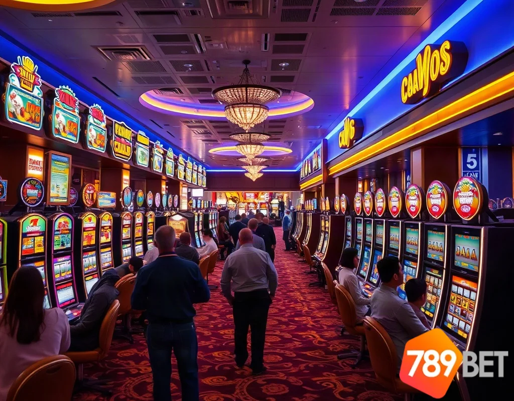 Tổng quan sảnh slot games 789BET với nhiều máy đánh bạc