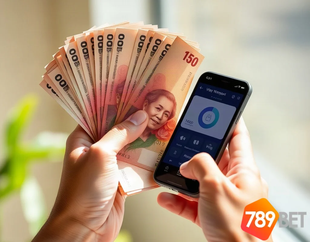 Rút tiền thắng cược từ slot games 789BET